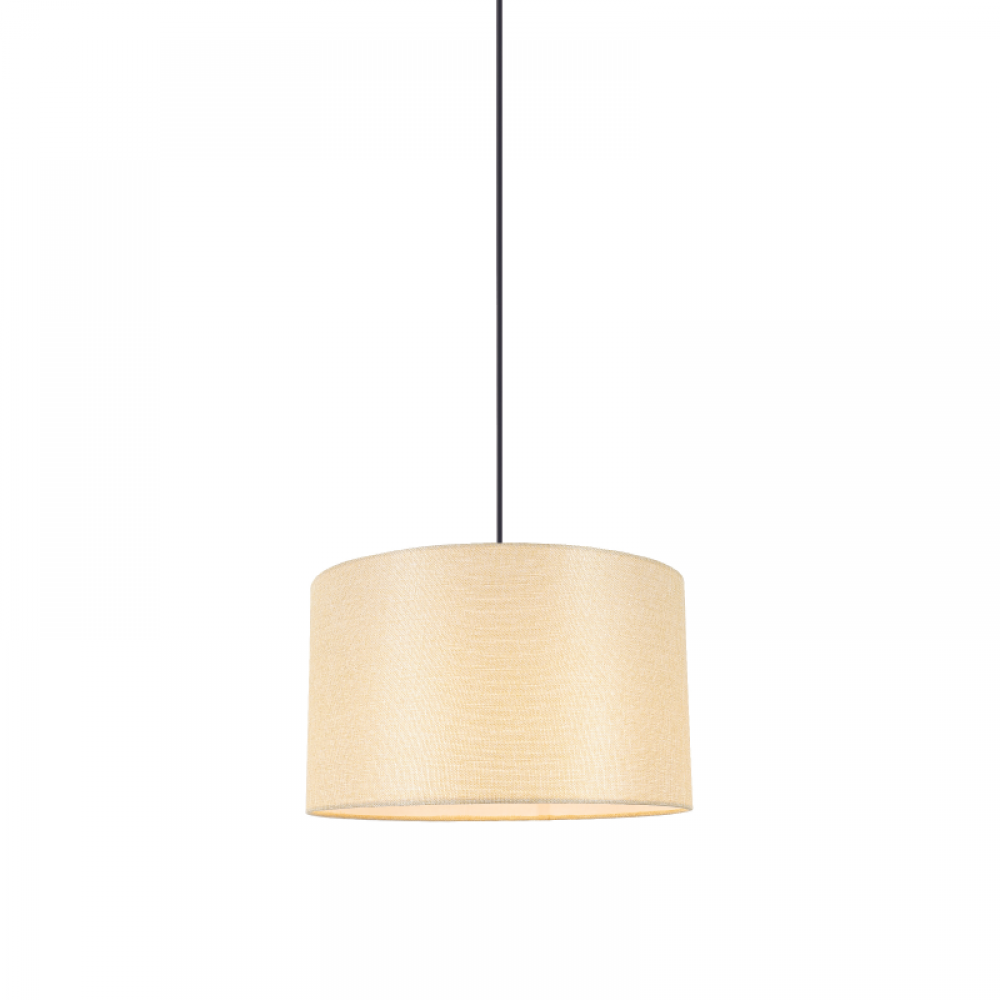 ΚΡΕΜΑΣΤΟ ΦΥΣΙΚΟ ΞΥΛΟ ΜΠΕΖ ΥΦΑΣΜΑΤΙΝΟ ΚΑΠΕΛΟ 1XΕ27 H56CM D27CM CLIFF ACA