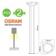 OSRAM LED Κολωνάκι Εξωτερικού Χώρου Σκούρο Γκρι 50cm 7W IP54 BERKA- ACA