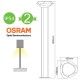 OSRAM LED Κολωνάκι Εξωτερικού Χώρου Σκούρο Γκρι 80cm 7W IP54 BERKA- ACA