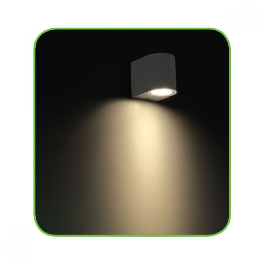 EDISON High Power LED Απλίκα Εξωτερικού Χώρου Σε Δύο Χρώματα 4W IP54 DASA-S ACA