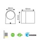 EDISON High Power LED Απλίκα Εξωτερικού Χώρου Σε Δύο Χρώματα 4W IP54 DASA-S ACA