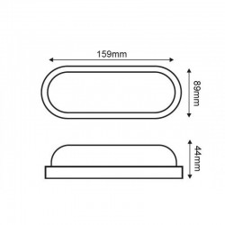 LED Απλίκα Εξωτερικού Χώρου Μαύρη 10W IP65 DORA - ACA