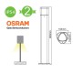 OSRAM LED Κολωνάκι Εξωτερικού Χώρου Σκούρο Γκρι 80cm 7W IP54 EDEN - ACA