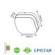 LED EPISTAR Απλίκα Εξωτερικού Χώρου Σε Σκούρο Γκρι 10W IP65 FABIO - ACA