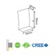 CREE High Light LED Απλίκα Εξωτερικού Χώρου Σε Σκούρο Γκρι 3W IP65 FER - ACA