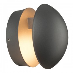 LED Everlight Απλίκα Εξωτερικού Χώρου Σε Σκούρο Γκρι Αναδιπλούμενη 13W IP54 GABI - ACA
