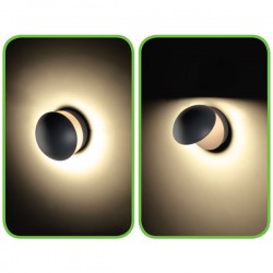 LED Everlight Απλίκα Εξωτερικού Χώρου Σε Σκούρο Γκρι Αναδιπλούμενη 13W IP54 GABI - ACA