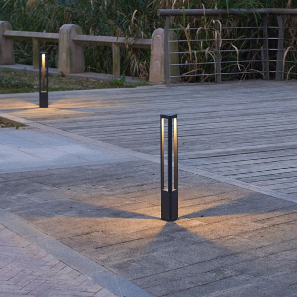 CREE LED High Power Φωτιστικό Εξωτερικού Χώρου Κολωνάκι Σκούρο Γκρι 65cm 8W IP65 MEDE - ACA