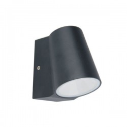 LED EPISTAR Απλίκα Εξωτερικού Χώρου Σε Σκούρο Γκρι 6W IP54 SIMORE - ACA