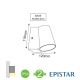 LED EPISTAR Απλίκα Εξωτερικού Χώρου Σε Σκούρο Γκρι 6W IP54 SIMORE - ACA