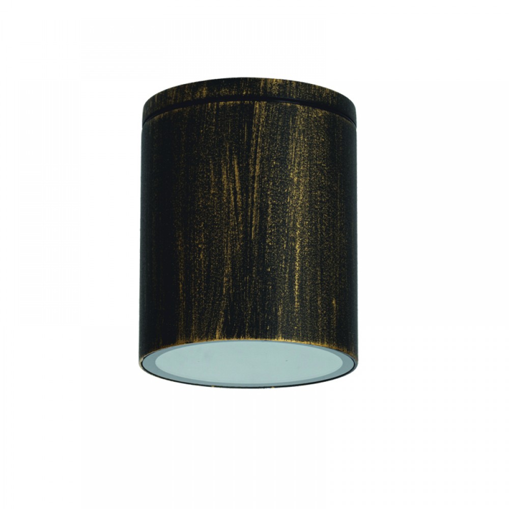GU10  ROUND CEILING LUMINAIRE 230V AC GOLDEN BLACK IP65 GU10 MAX.35W ACA