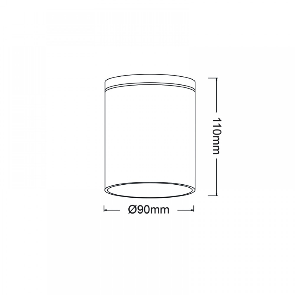 GU10  ROUND CEILING LUMINAIRE 230V AC GOLDEN BLACK IP65 GU10 MAX.35W ACA
