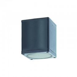 GU10 SQUARE CEILING LUMINAIRE 230V AC DARK GREY IP65 GU10 MAX.35W ACA