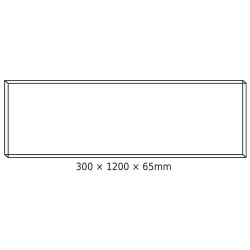 Πλαίσιο Για LED Panel Οροφής 30x120x6,5cm Από Φύλλο Αλουμινίου - ACA