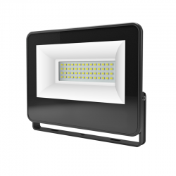 Αδιάβροχος LED SMD Προβολέας 50W Μαύρος 230V IP66 Θερμό 3000Κ - ACA