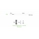 LED Γραμμικό Φωτιστικό Λευκό 19W 1750LM 6000K 120° 230V AC IP40 Ra>80 30.000HRS 600mm - Aca
