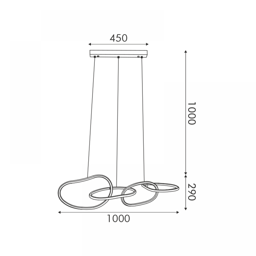 ΚΡΕΜΑΣΤΟ Φ/Σ LED 60W 4800LM CCT IP20 ΧΡΥΣΟ ΑΤΣΑΛΙ + ΑΚΡΥΛΙΚΟ ACA