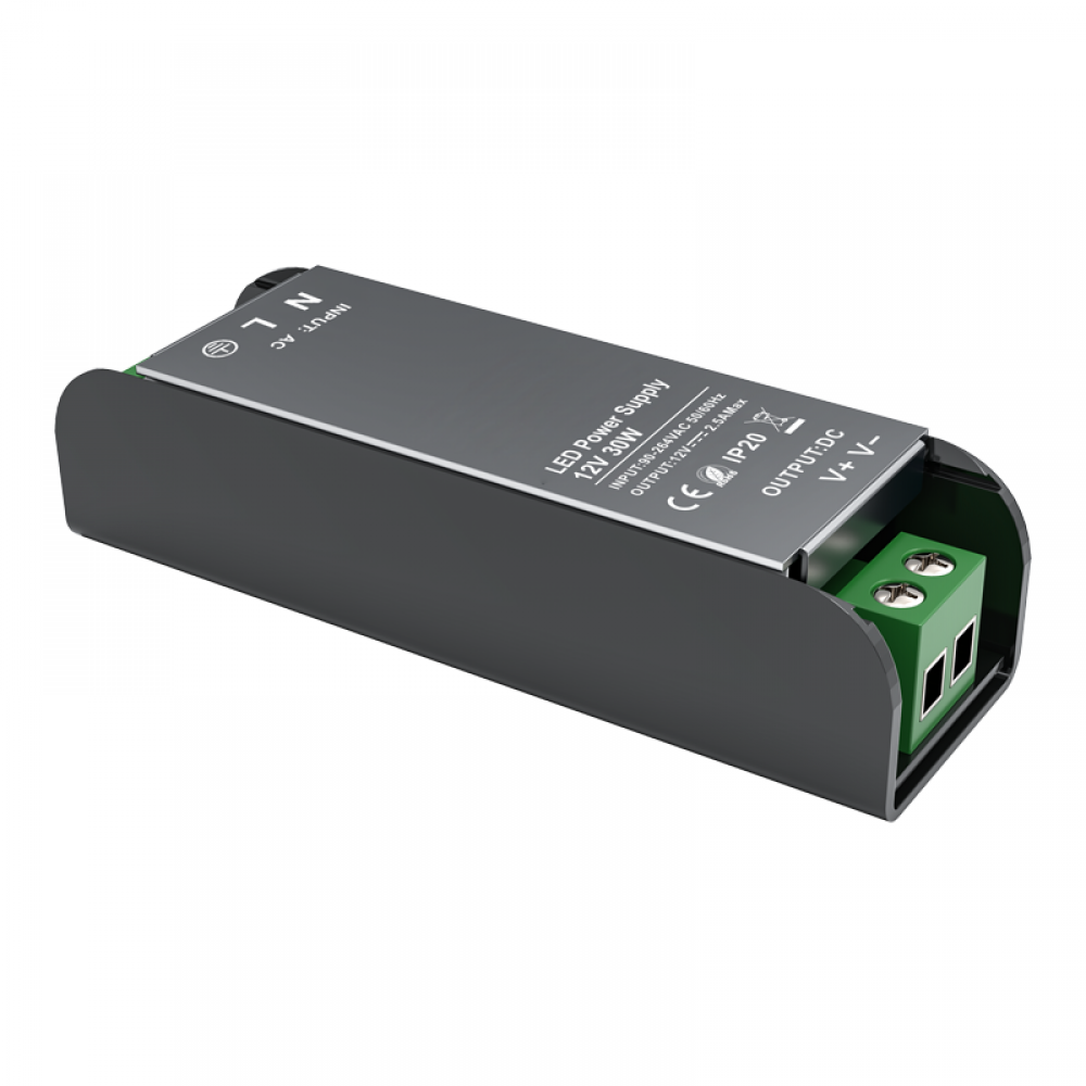 LED CV METAL DRIVER 30W 230V AC- 12V DC 2,5A IP20 5YRS ACA