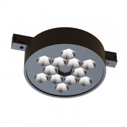 ΜΙΝΙ ΜΑΥΡΟ ΜΑΓΝΗΤΙΚΟ ΣΠΟΤ 24V DC 5W 4000K 300LM 50° RA90 5YRS Φ71*32ΜΜ - ACA