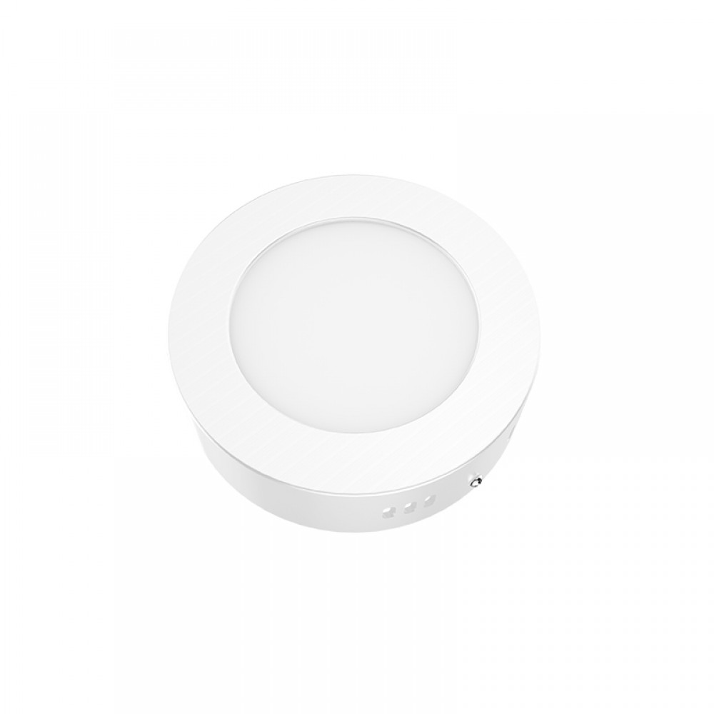 ΛΕΥΚΟ ΣΤΡΟΓΓΥΛΟ LED ΠΑΝΕΛ ΟΡΟΦΗΣ 6W 4000K 470Lm Φ117mm 230V AC Ra80 ACA