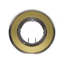 Χωνευτό Κινητό Στρογγυλό Σπότ για MR11 Χρυσό-Ασημί Peal ACA