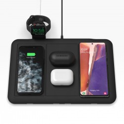 Mophie 4 in 1 Wireless Charging Mat Σταθμός φόρτισης για ασύρματη φόρτιση τεσσάρων συσκευών – μαύρος