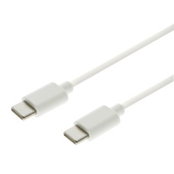 Καλώδιο φόρτισης και μεταφοράς δεδομένων GreenMouse – USB-C σε USB-C 1,0 m σε λευκό χρώμα