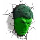 3D Φωτιστικό Marvel Hulk Face 3D Light FX – 3DL