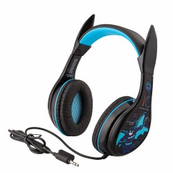 eKids Batman Ενσύρματα Ακουστικά με ασφαλή μέγιστη ένταση ήχου για παιδιά και εφήβους (BM-140) (Μαύρο/Γαλάζιο)