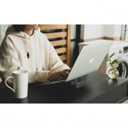 DesignNest FoldStand |Laptop| Αόρατο Αναδιπλούμενο Laptop Stand Για Φορητούς έως 13″ (Grey)