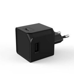 Allocacoc® PowerCube |USBcube Original USB A+C| Πολύπριζο 2xUSB-A + 2xUSB-C – Μαύρο