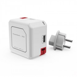 Φορητό Hub & Powerbank 4 θέσεων USB-A - PowerUSB Portable (5000mAh) - Allocacoc