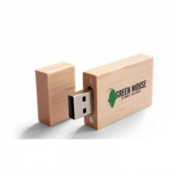 USB Flash Drive 32GB GreenMouse Σε Χρώμα Ξύλου