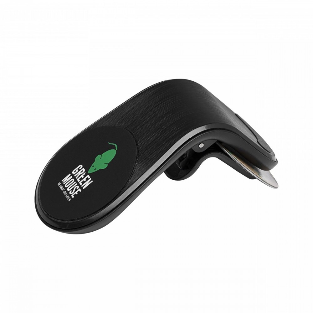 Μαγνητική Βάση Στήριξης Smartphone Αεραγωγών Αυτοκινήτου GreenMouse Σε Μαύρο Χρώμα