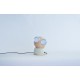Allocacoc® GoggleLamp |Mr Watt| Επιτραπέζιο Φωτιστικό από ξύλο σφενδάμου και αλουμίνιο με ρύθμιση φωτεινότητας αφής (white/wood)
