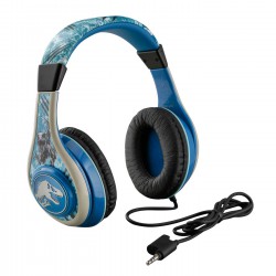 eKids Jurrasic World Ενσύρματα Ακουστικά με ασφαλή μέγιστη ένταση ήχου για παιδιά και εφήβους (JW-140) (Γαλάζιο/Λευκό)