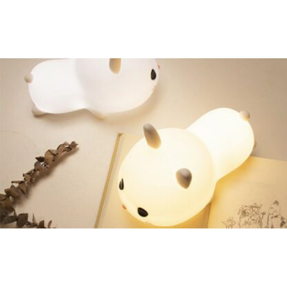 Allocacoc® Meng Rabbit Night Lamp Κουνελάκι Φωτιστικό νυκτός από μαλακή σιλικόνη με χρονοδιακόπτη