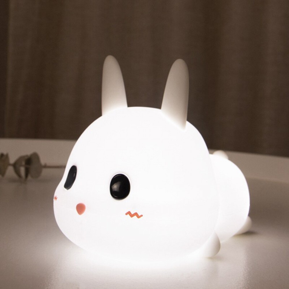 Allocacoc® Meng Rabbit Night Lamp Κουνελάκι Φωτιστικό νυκτός από μαλακή σιλικόνη με χρονοδιακόπτη