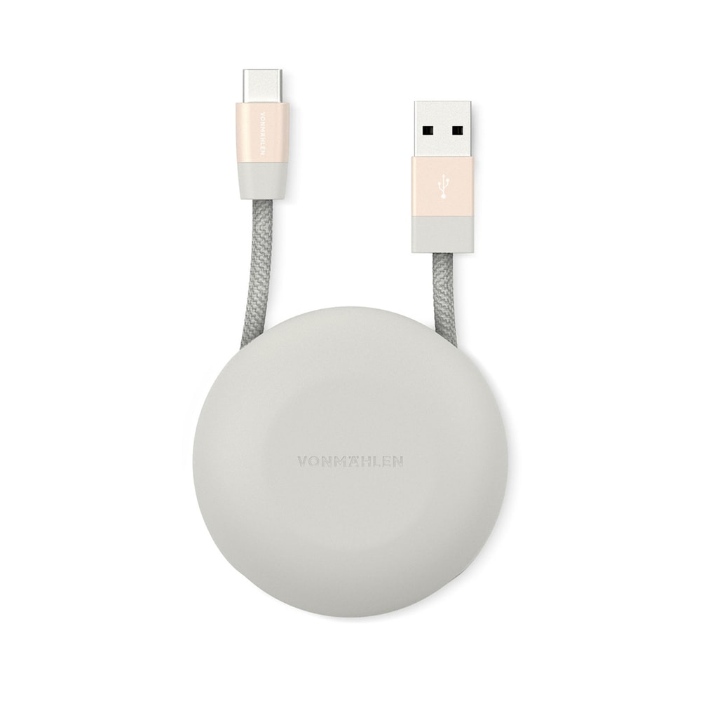 Vonmählen The Luxury Cable® (USB-A σε USB-C) Καλώδιο Δεδομένων – Λευκό