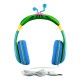 eKids Cocomelon Ενσύρματα Ακουστικά με ασφαλή μέγιστη ένταση ήχου για παιδιά και εφήβους (CO-140) (Μπλε/Πράσινο/Κίτρινο)