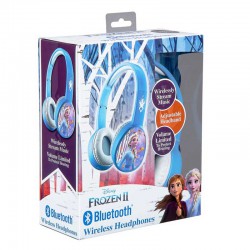 eKids Frozen 2 Ασύρματα Ακουστικά με ασφαλή μέγιστη ένταση ήχου για παιδιά και εφήβους (FR-B36VM) (Γαλάζιο/Λευκό)