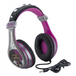 eKids LOL! Surprise Remix Ενσύρματα Ακουστικά με ασφαλή μέγιστη ένταση ήχου για παιδιά και εφήβους (LL-140) (Μαύρο/Ροζ)