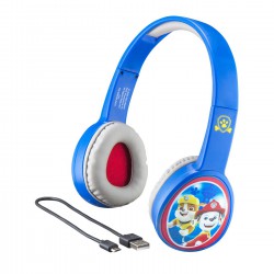 eKids Paw Patrol Ασύρματα Ακουστικά με ασφαλή μέγιστη ένταση ήχου για παιδιά και εφήβους (PW-B36VM) (Γαλάζιο/Λευκό)