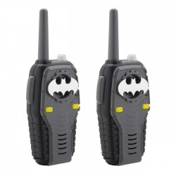 eKids Batman Walkie Talkies για παιδιά & ενήλικες με ενσωματωμένο μεγάφωνο και εμβέλεια 150 μέτρων (Ri-212BM) (μαύρο)