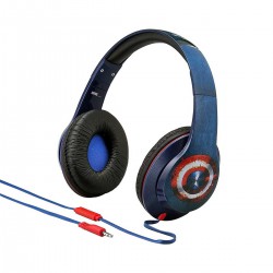 eKids Captain America Civil War Ενσύρματα Ακουστικά με ασφαλή μέγιστη ένταση ήχου για παιδιά και εφήβους (VI-M40CW) (Μπλε/Κόκκινο)
