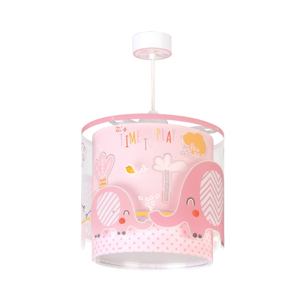 Little Elephant Pink Παιδικό Φωτιστικό Οροφής 1xE27 Ango