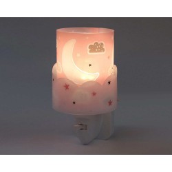 Moon Pink Παιδικό Φωτιστικό Νύκτας Πρίζας LED E14 Ango