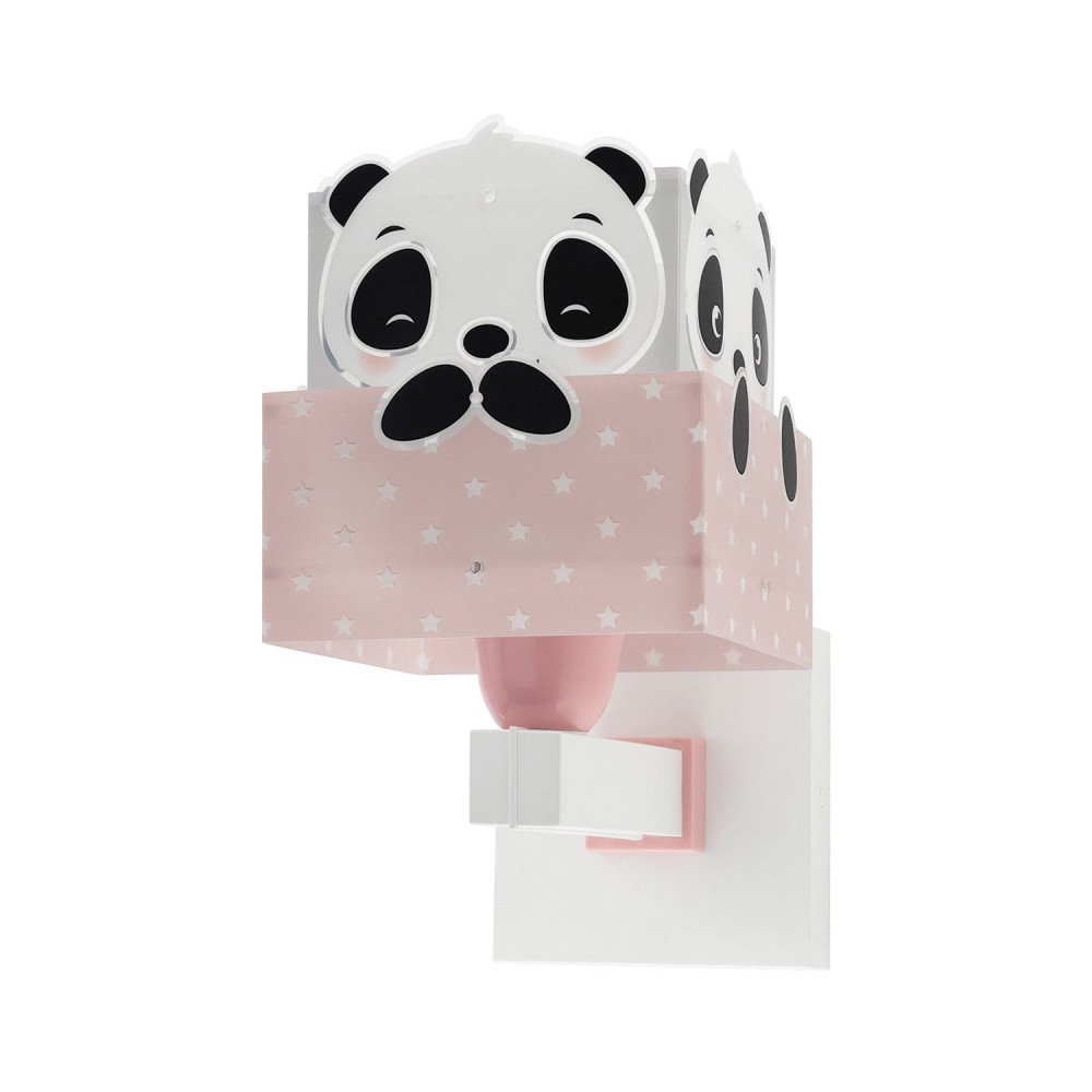 Panda Pink Απλίκα Τοίχου Διπλού Τοιχώματος 1xE27 Ango