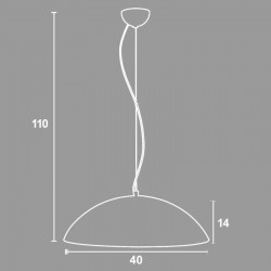 Φωτιστικό Μονόφωτο Plexiglass Λευκό Ε27 Φ40 - Arkolight