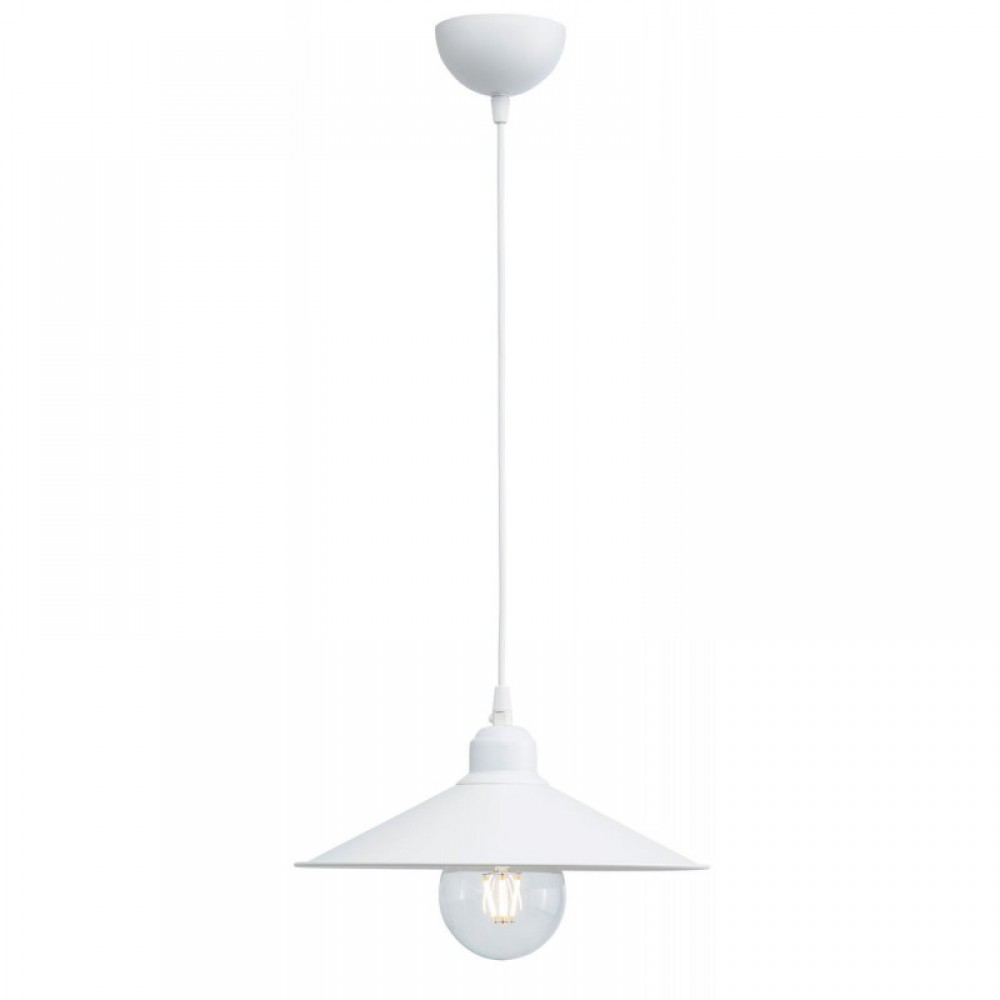 Φωτιστικό Μονόφωτο Αλουμίνιο Λευκό Ε27 Φ30 - Arkolight